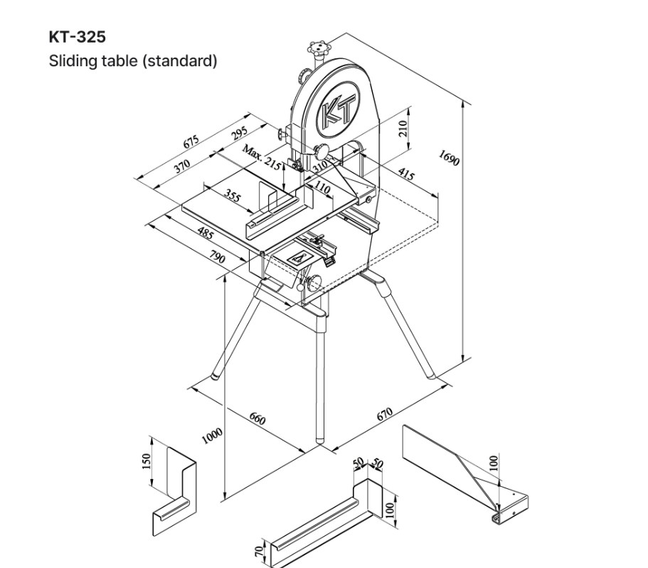 KT-325, liikkuva pöytä, 3-vaihe