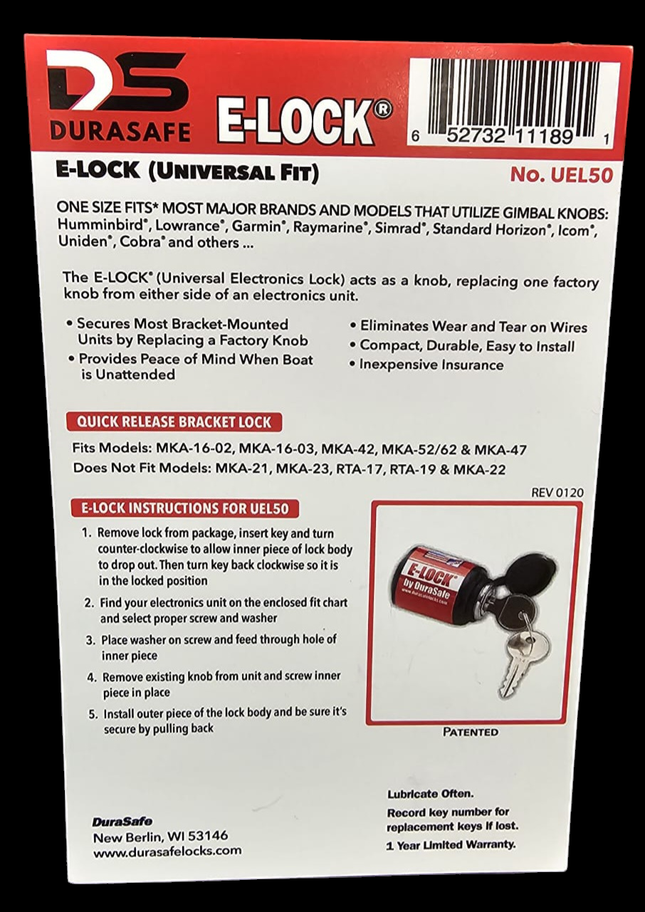 Durasafe E-lock kaikuluotaimen lukko