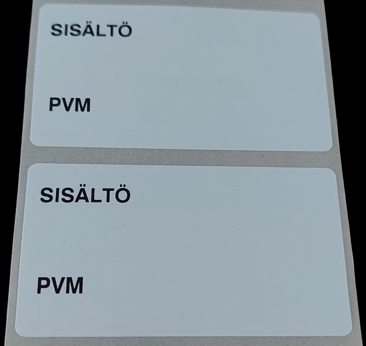 Sisältötarra pakkauksiin, 50kpl