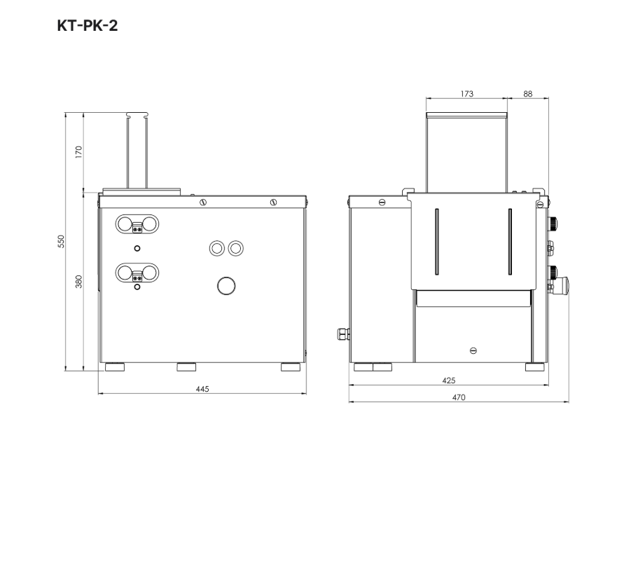 KT-PK-2 Tuplapihvikone