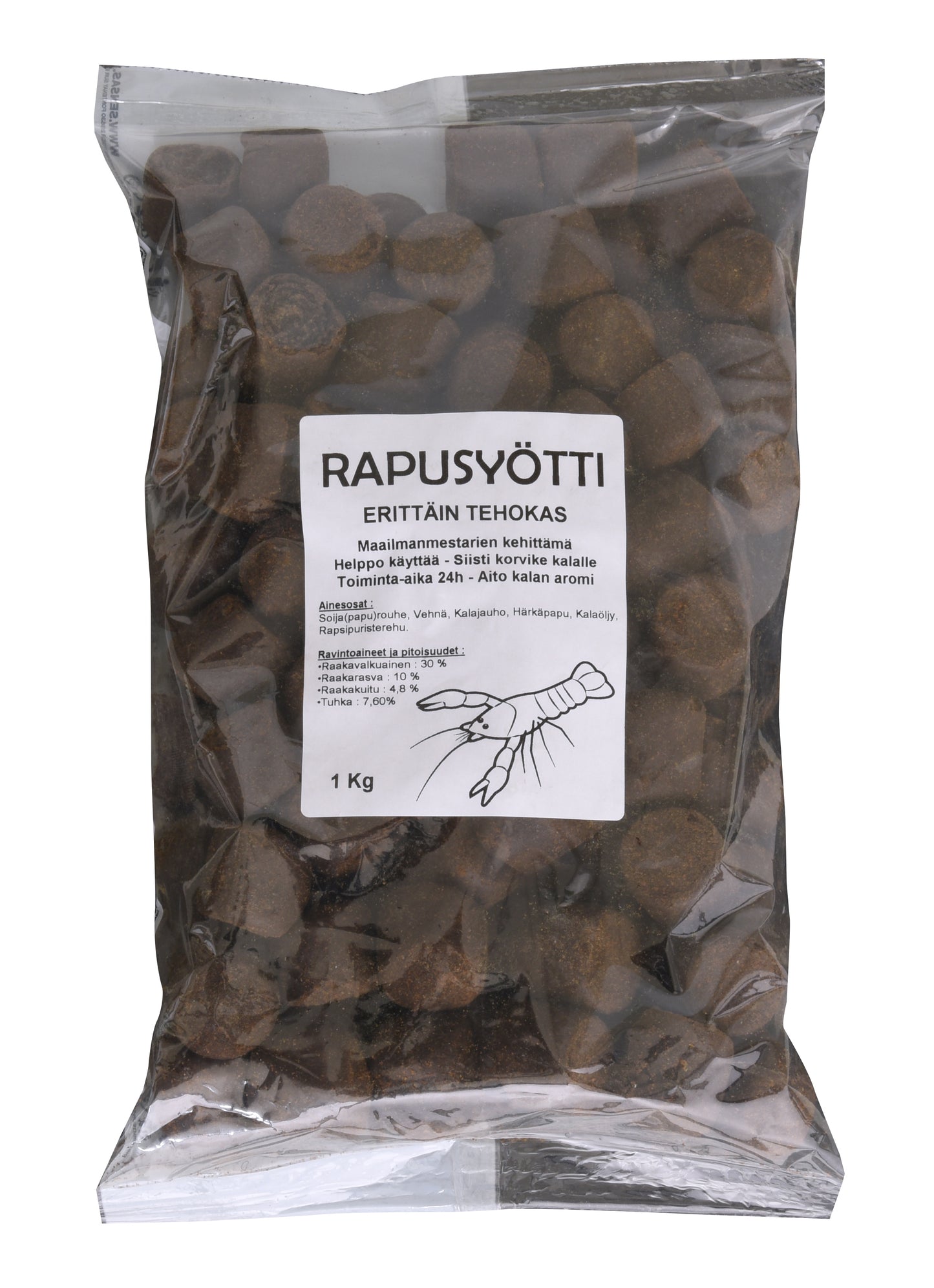 Sensas Crayfish Pellets, Rapusyötti, 25mm. Paino: 1kg