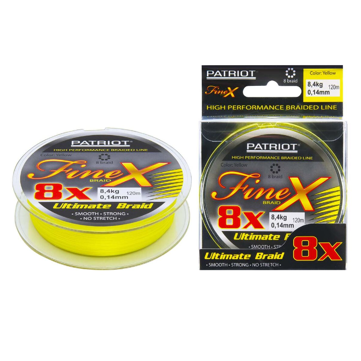 Patriot FineX Braid 8X kuitusiima 0,10 - 0,28mm