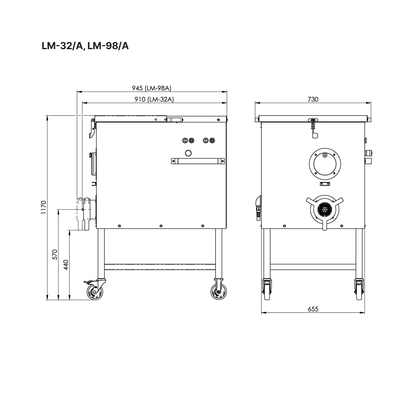 KT Automaattinen lihamylly LM-32/A