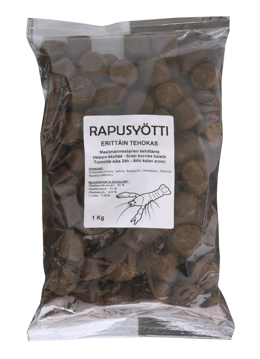 Sensas Crayfish Pellets, Rapusyötti, 25mm. Paino: 1kg