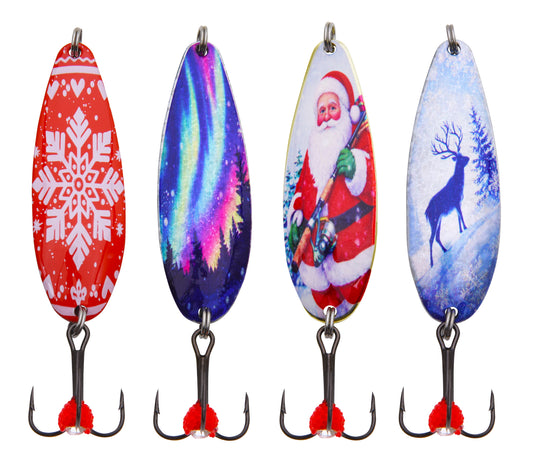 Santa Lures lusikkalajitelma 20g pakattuna 4kpl lahjapakkauksessa