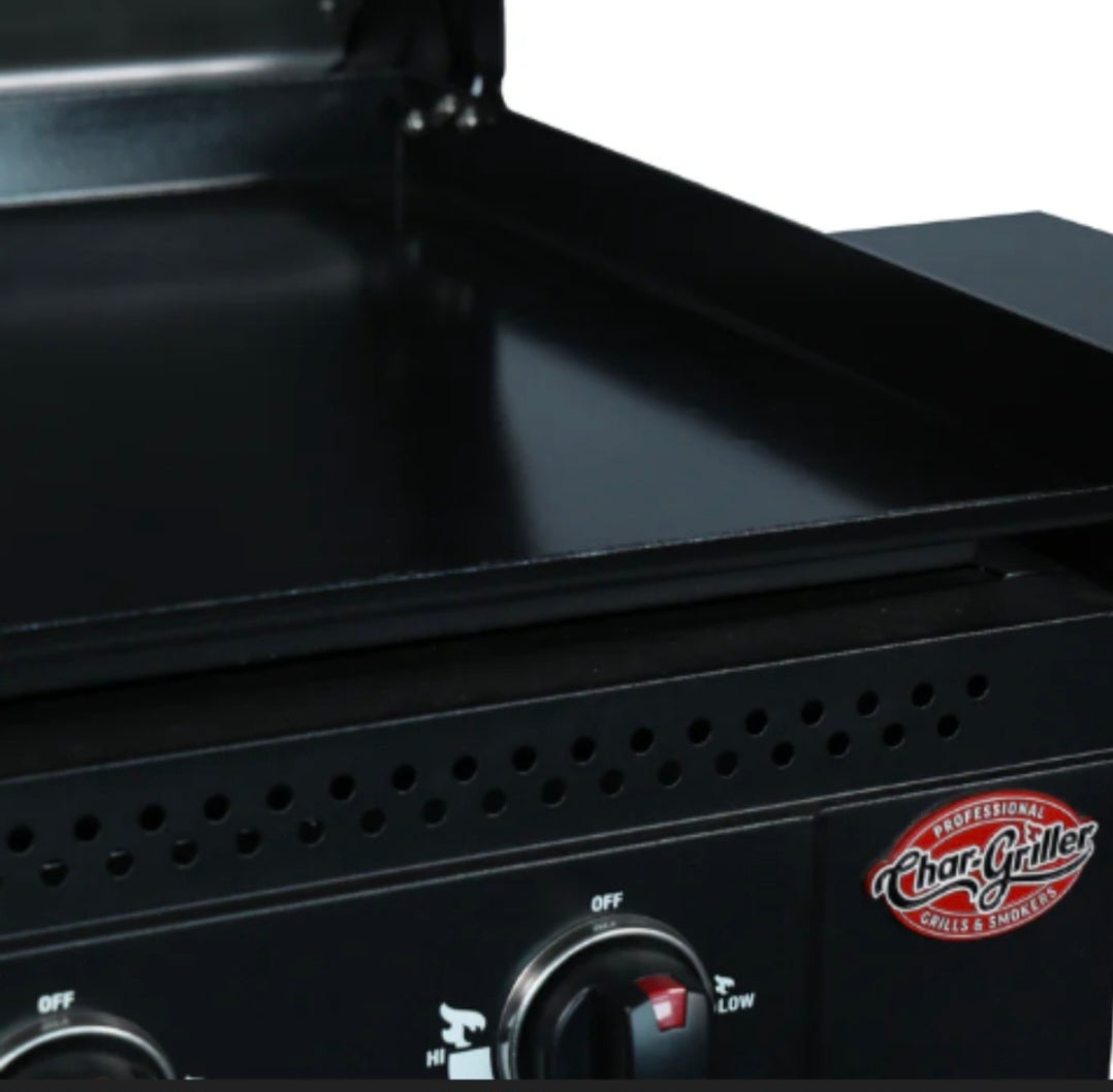 Char-Griller® Flat Iron™ Premium 4-polttimon kaasukäyttöinen parilagrilli. Ilmainen toimitus!