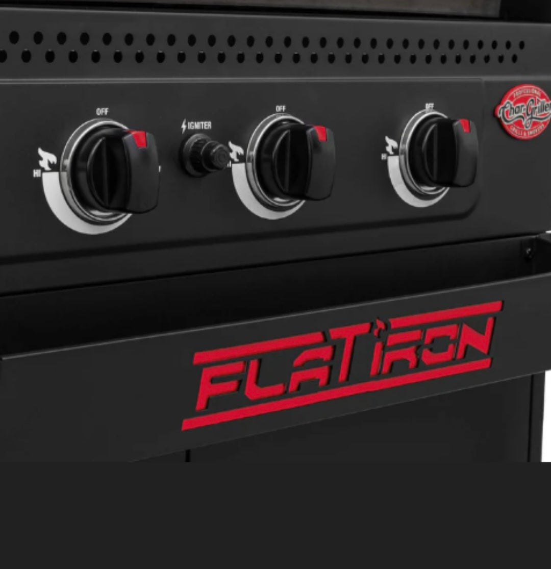 Char-Griller® Flat Iron™ Premium 4-polttimon kaasukäyttöinen parilagrilli. Ilmainen toimitus!