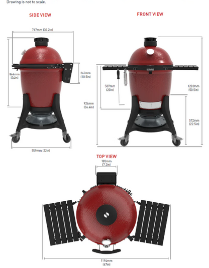 Kamado Joe Classic III. Ilmainen toimitus!