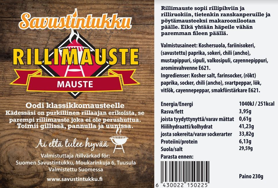 Grillimauste "Rillimauste" 230g