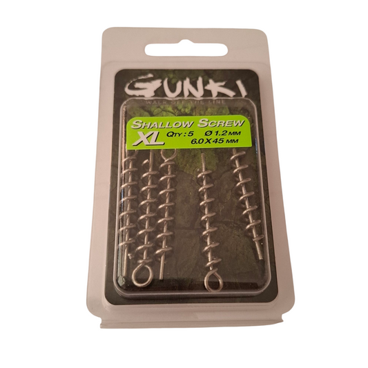 Gunki Shallow Screw -Jigiruuvi. 5kpl/pkt